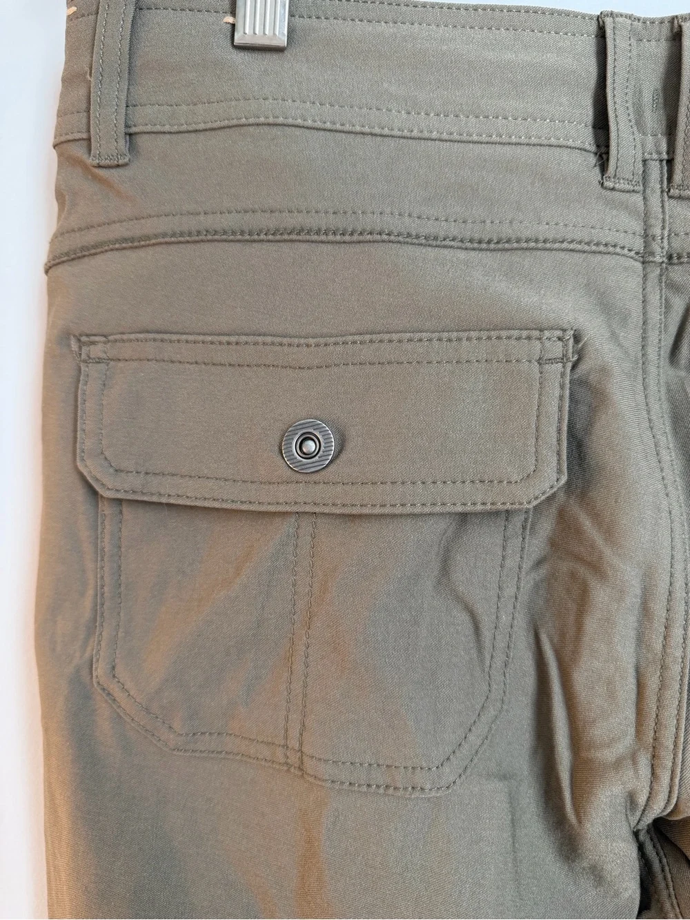 Prana Straight Fit Hiking Pants Women’s Size 10 Regular Green Stretch Outdoor - Picture 6 of 10